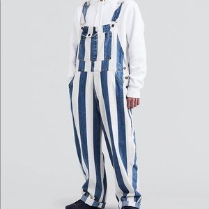 Men’s Levi’s Silvertab Striped Overalls